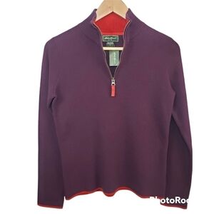EDDIE BAUER Mock Field Sweater Color Cabinet Size S